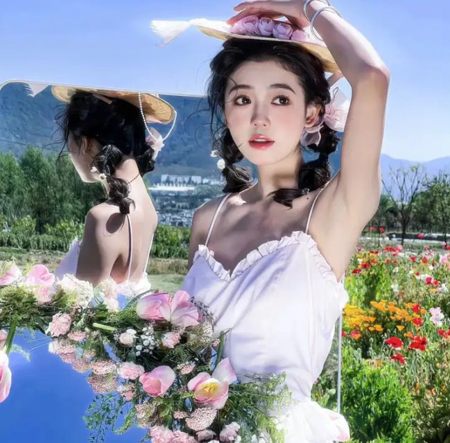 那女孩真帅